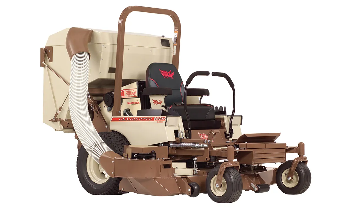 325D PowerVac MidMount Mower Attachment for leaf and debris collection