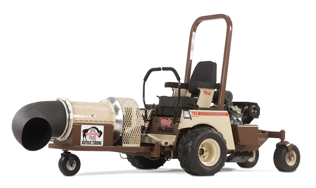 Leaf Blower Attachment for Zero-Turn Mower on Grasshopper mowers