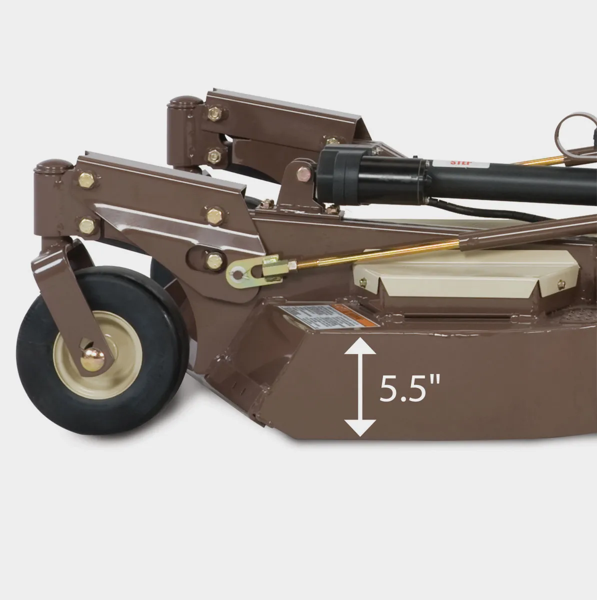 Enhanced Air Flow Gray Zero-Turn Lawn Mower Deck