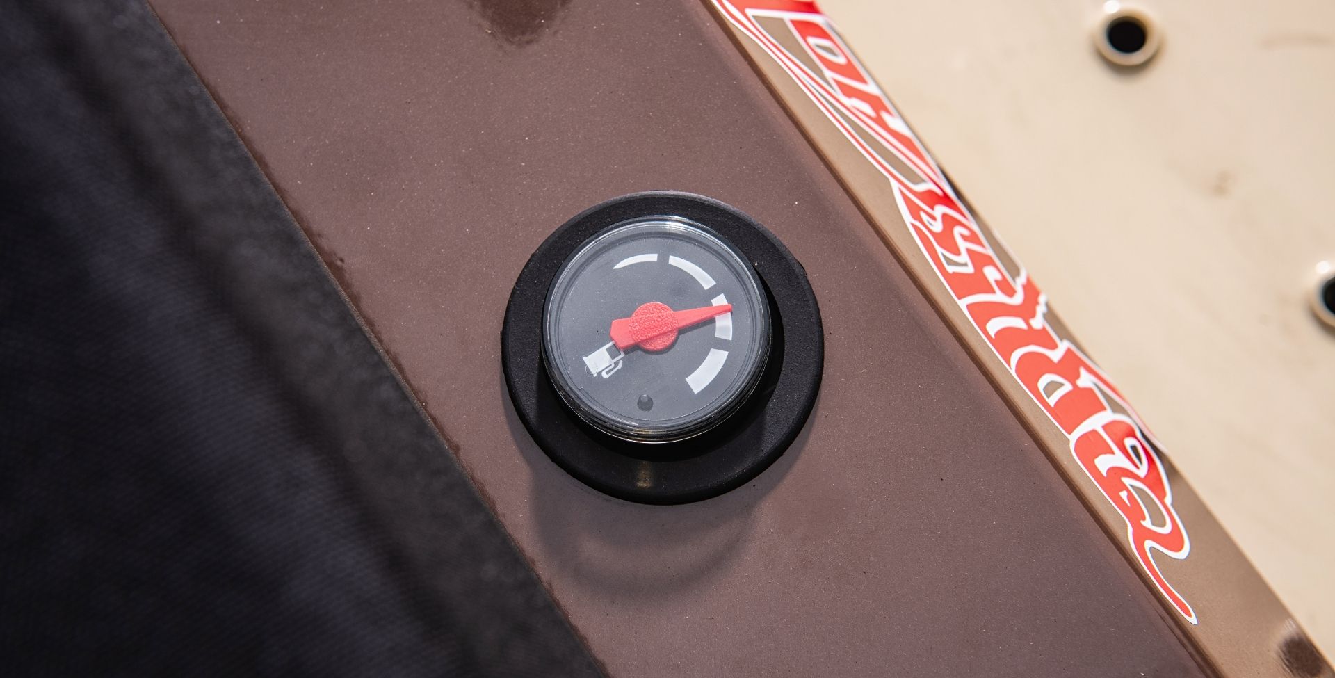 Fueld guage on grasshopper mower