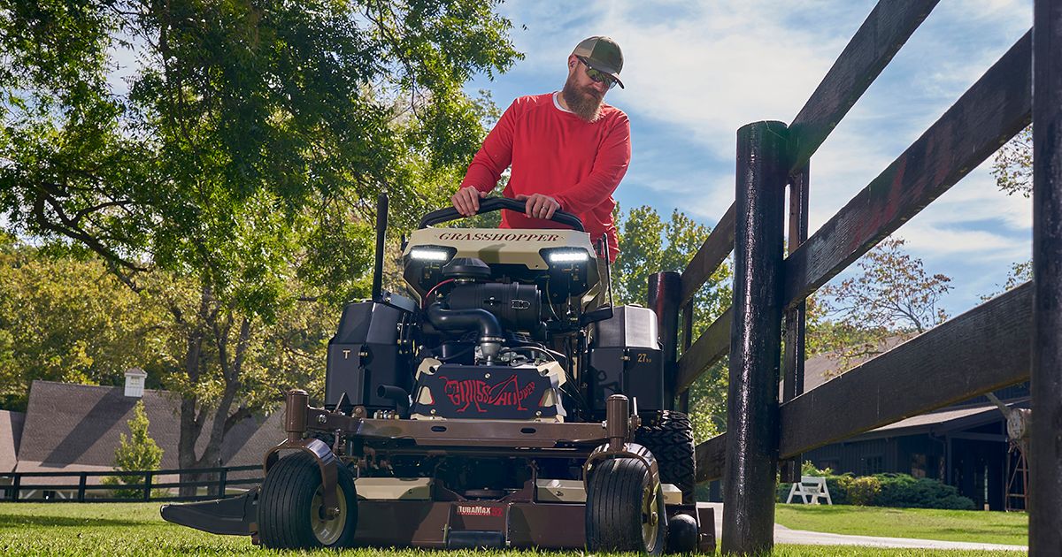 Grasshopper Mowers - Zero-Turn Stand-Ons Powered By Kawasaki