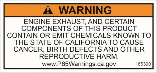 Proposition 65 Grasshopper FrontMount Tractors and MidMount Machines