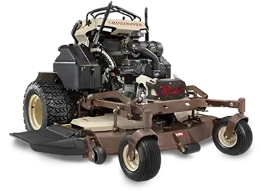 Grasshopper Stand On Zero-turn Mower on a transparent background