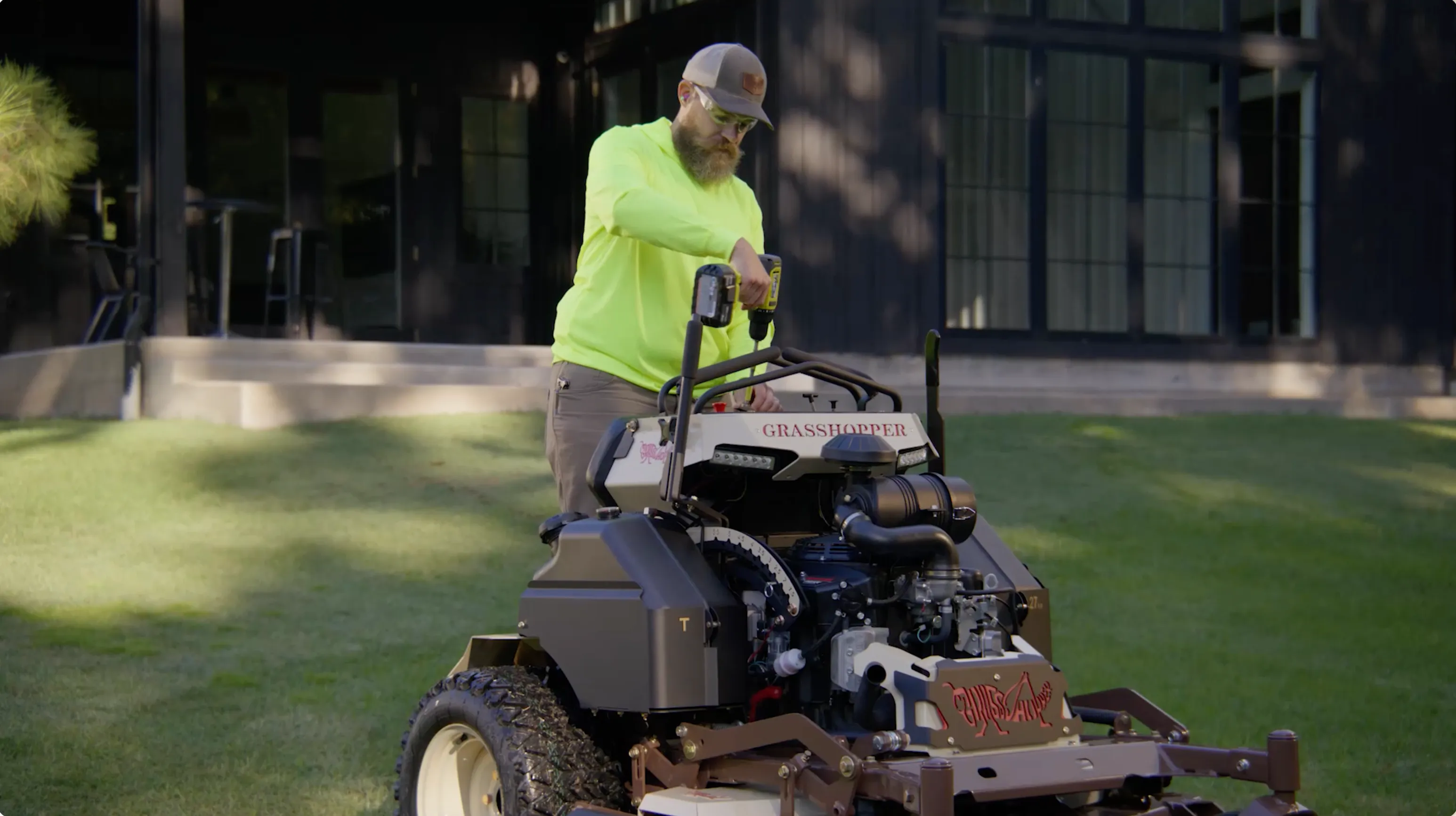 Grasshopper Stand-On Mower - Adjustable Command Tower