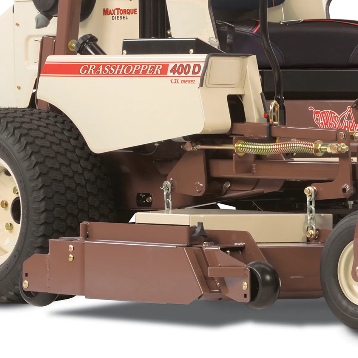 Down Discharge Mulching Kit on Grasshopper Mower