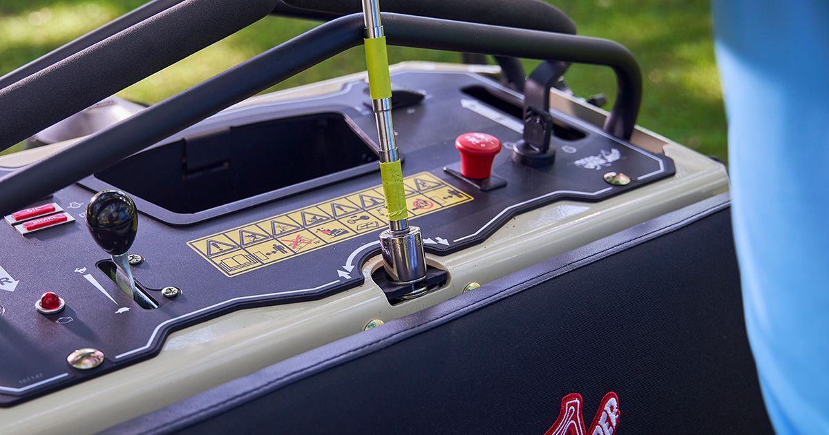 Grasshopper Stand-On Mower - Adjustable Command Tower