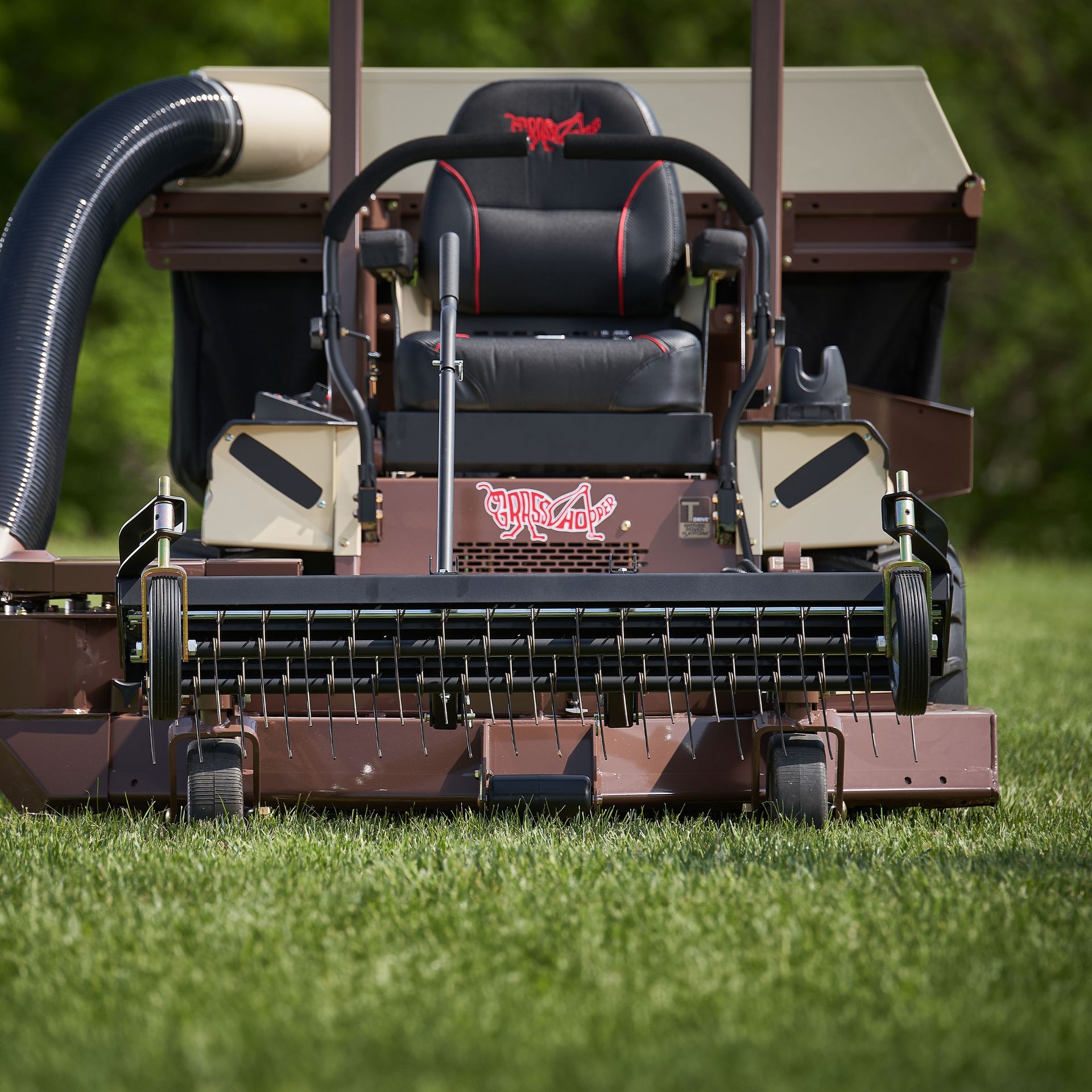 Two dethatcher sizes